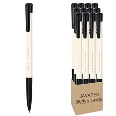 JAVAPEN e-Office ball 圓珠筆 0.7mm, 黑色, 144支
