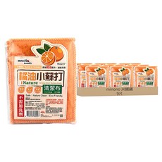 minono 米諾諾 橘油小蘇打清潔布 天然橘油配方 無需清潔劑 廚房清潔好幫手, 9片