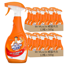 威猛先生 去霉劑 噴槍瓶 500g 99.9%除霉殺菌 強力滲透霉根, 24瓶
