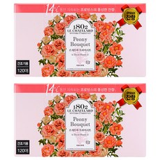1802 LE CHATELARD 烘衣柔軟香氛去靜電紙 牡丹花束 含法國草本精油 持續濃郁豐富花香, 120張, 2盒