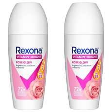 Rexona 蕊娜 制汗爽身香體露 完美透亮玫瑰, 45ml, 2瓶