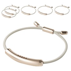 精油防蚊手環 不透明香檳金款, 6個, 5g