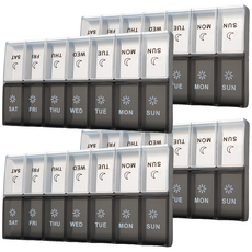 AHOYE 藥品收納盒 七日早晚款, 4個