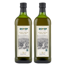 Dcoop 特級初榨橄欖油 2瓶 西班牙原裝進口 冷壓初榨, 1L