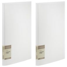 連勤牌文具 Lan CHYn 極厚30頁A4資料簿 側入式LCW30-1 透白色, 2本
