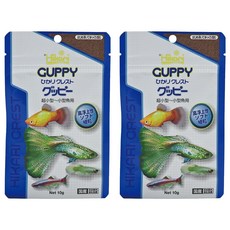 Hikari 高夠力 孔雀魚飼料 浮緩沉性, 10g, 2包