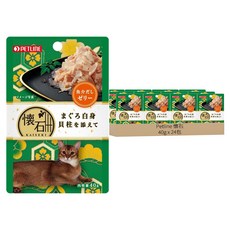 PETLINE 懷石 海鮮餐包 小, 鮪鰹干貝, 40g, 24包