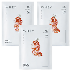 BODY GOALS 多效乳清蛋白飲Pro 隨手包 草莓牛奶, 3個, 40g
