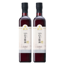 GENG YUAN 耕沅 100%古法壓榨白芝麻油 傳統工藝 滴滴醇香 天然無添加 滋養健康, 500ml, 2瓶