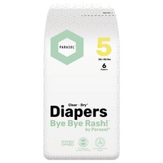 PARASOL Clear + DryTM 新科技水凝尿布 工藝升級版 5 12~17kg, XL, 6片