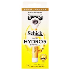 Schick 舒適牌 水次元5天然 刮鬍刀 刀架 + 刀頭 2個, 1組, 1組