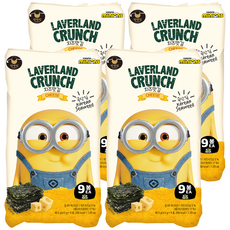 MANJUN 韓國小小兵海苔 起司口味, 4個, 40.5g