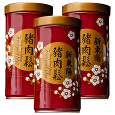 新東陽 豬肉鬆，口感細緻，無添加防腐劑，鬆脆扎實，香氣四溢, 255g, 3罐