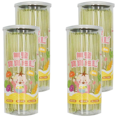 粥寶寶 無鹽寶寶細麵 菠菜口味, 250g, 4罐