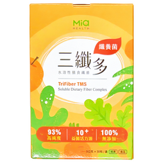 Mia 米雅 三纖多 TMS 水溶性膳食纖維粉, 93%高純度, 10+益菌活力源, 100%無添加, 30包, 5g, 1盒