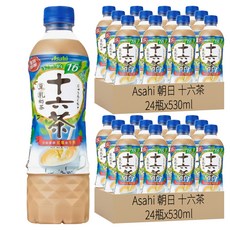 朝日 十六茶零咖啡因豆乳奶茶, 530ml, 48瓶