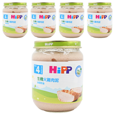 HiPP 喜寶 肉泥 4個月以上, 火雞肉, 125g, 5罐