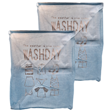 Bebehome 日式折疊收納箱 有束帶 75L, 字母 藍色, 2個