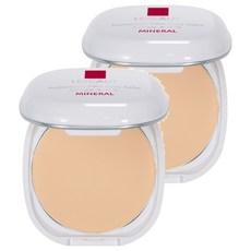 LESCAUT 蕾斯卡歐防曬兩用粉餅SPF50/01柔粉色 2入