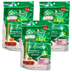 FORCANS 富健士 Denti健齒玄米潔牙棒 M號 120g*3包 中型犬適用 潔牙骨, 葉綠素 H
