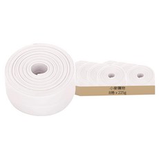 小麥購物 水槽防水貼牆角膠 Y266 大 白色, 8捲, 225g