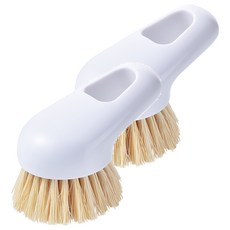 Quasi 淨濼劍麻短柄刷 11 x 6 x 6cm, 2個, 白色