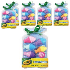 Crayola 繪兒樂 小魚款彩色入浴球, 75g, 6盒