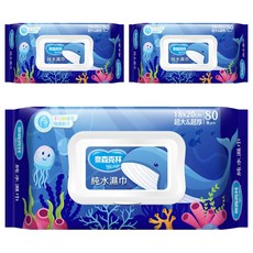 奈森克林 超厚純水濕巾, 1入, 3包