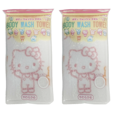 Sanrio 三麗鷗 洗澡巾 26x80cm, 2個, 1件