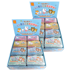 筌翔國際 麻吉 2入雙色可塑軟塑膠擦 Set 好擦不掉屑 不黏手/可塑性強 48個, 雙色, 2盒