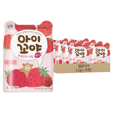 Iggoya 林貝兒 草莓凍乾水果片 6個月以上, 12g, 8包