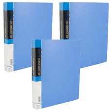 Seeder 新德牌 60頁無內紙資料夾, 藍色, 3本