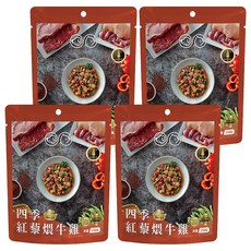 GOMO PET FOOD 鮮食餐包 貓犬專用-四季紅藜煨牛雞, 150g, 4包