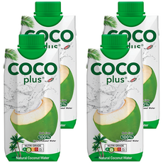 Cocopulus 100% 純椰子水, 330ml, 4瓶