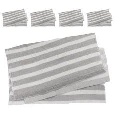 SHING LONG TEXTILE 台灣興隆毛巾 竹炭紗布毛巾, 灰色, 5條