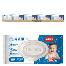 HUGGIES 好奇 純水嬰兒濕巾 加厚型, 80抽, 18包