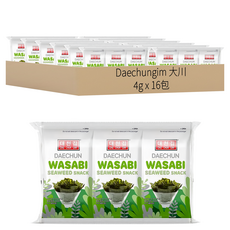 Daechungim 大川 傳統海苔芥末味, 4g, 16包