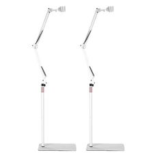 葉子小舖 吹風機固定架, 白色, 2個, 360度旋轉, 穩固底座, 解放雙手