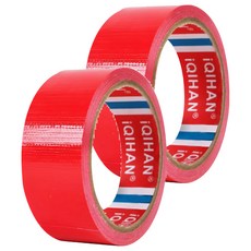 DADA 高黏度強力布膠帶 40mm*20m 厚度 0.26mm, 紅色, 2個