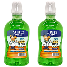 牙得安 青蘋果含氟漱口水 680ml, 2瓶