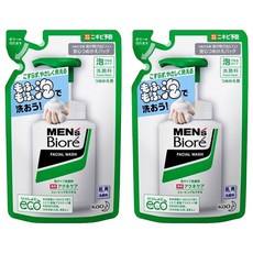 MEN's Biore 男士控油抗痘泡沫洗面乳補充包, 130ml, 2包