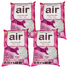 Super Cat 超級貓 Air3D立體紙砂, 花香, 6.5L, 4包
