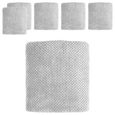 MORINO 摩力諾 超細纖維菱格紋速乾毛巾 MO784, 6條, 灰色