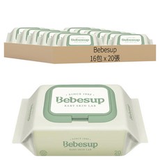 Bebesup Zero 掀蓋式濕紙巾隨身包 55gsm, 20張, 16包
