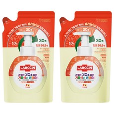 LABCCiN 變色洗手泡泡慕斯補充包 桃子香, 450ml, 2包