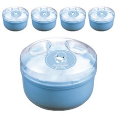 KU.KU.酷咕鴨 粉撲盒 ku5304 寶寶護膚乾爽舒適 方便攜帶 安全材質, 5入