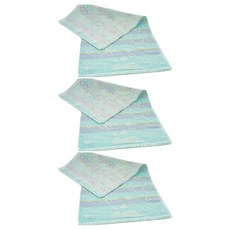 SHING LONG TEXTILE 台灣興隆毛巾 愛作夢的熊美國棉紗布毛巾 105g 精梳棉, 3個, 藍色