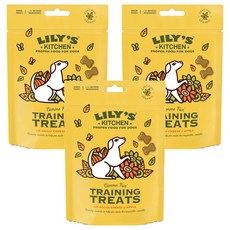 LILY'S KITCHEN 莉莉廚房 訓練餅乾 犬專用, 蘋果起司, 80g, 3包