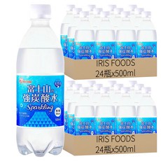 IRIS FOODS 富士山強氣泡水, 500ml, 48瓶