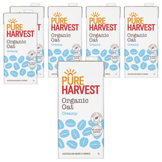 PURE HARVEST 澳洲有機燕麥奶咖啡師，奶油味，無添加糖, 1L, 6瓶
